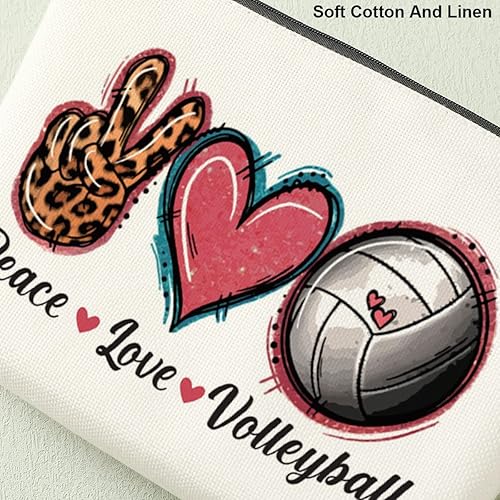 Miniatura 4 de Decohim Bolsa de maquillaje de baloncesto Peace Love Bolsa de cosméticos de baloncesto, blanco174