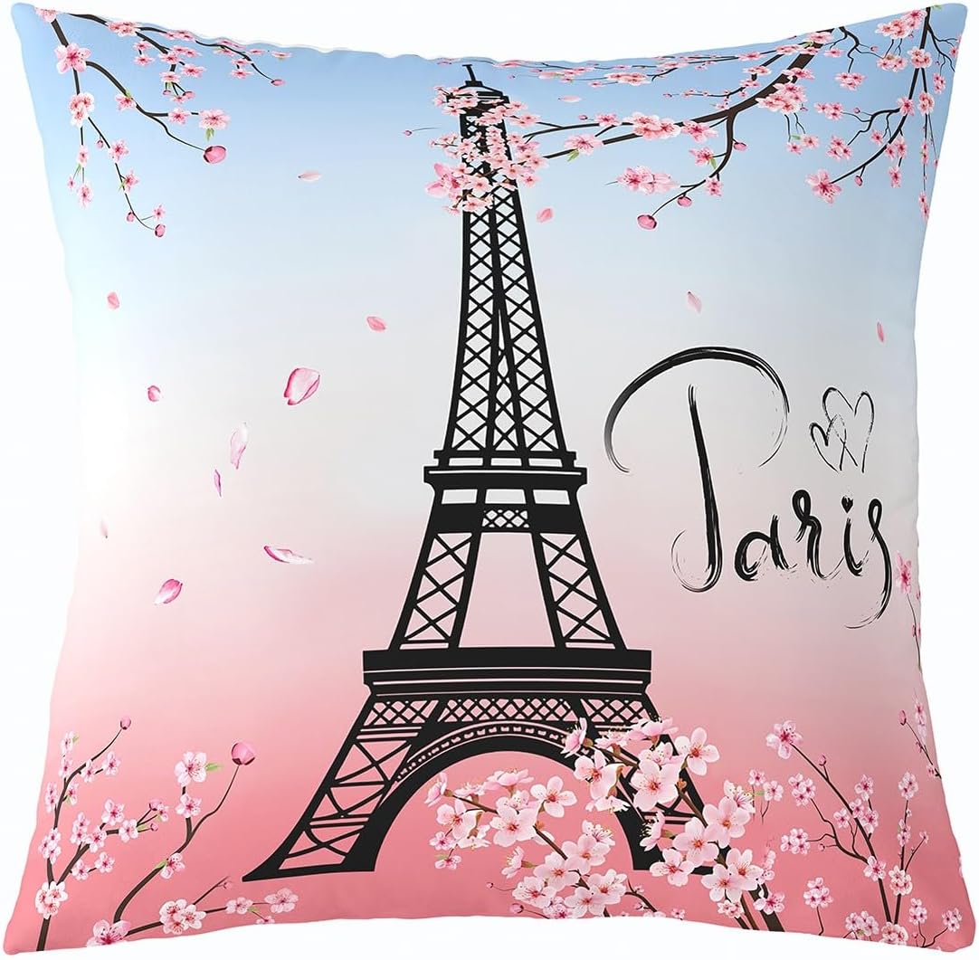 Feelyou Kids Dragonfly Throw Pillow Cover 24"x24" Soft Gifts for Women Pillow Case Cushion Cover for Decor Wild Animal Decorative Throw Pillowcase Natural Theme Blue Cushion Case Bedroom