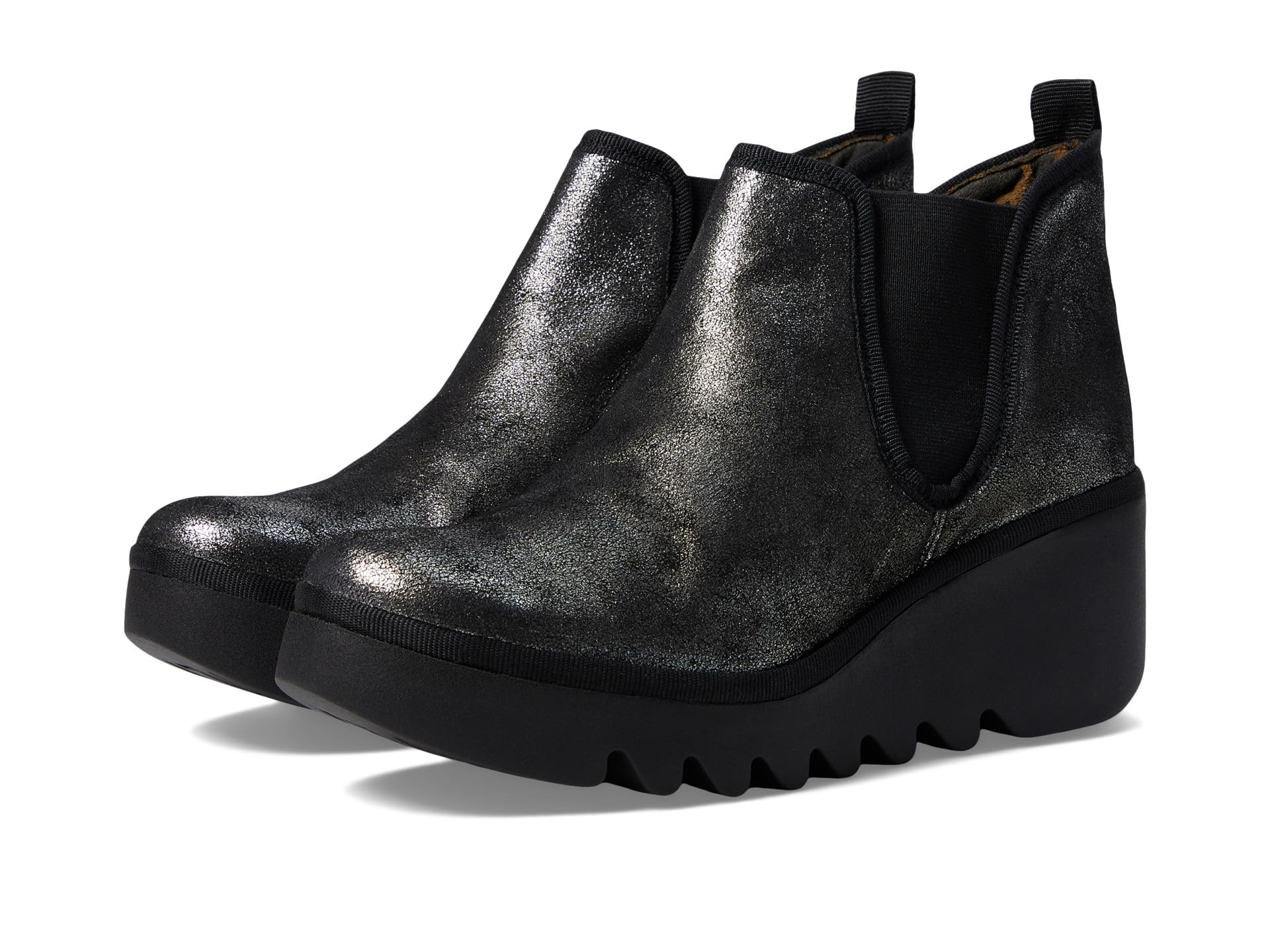FLY London Women's BYNE349FLY Chelsea Boot, Silver, 6 UK