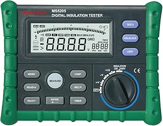 MeterTo Digital Insulation Tester Megohmmeter Megohm Meter, DC250/500/1000/2500V AC750V