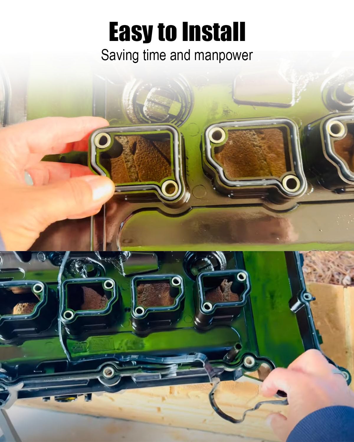 Valve Cover Gasket Kit Fit for Mercedes Benz C180 C200 C250 E200 E250 SLK200 SLK250 1.8L L4 M271 Turbo 0000535158 2710960180