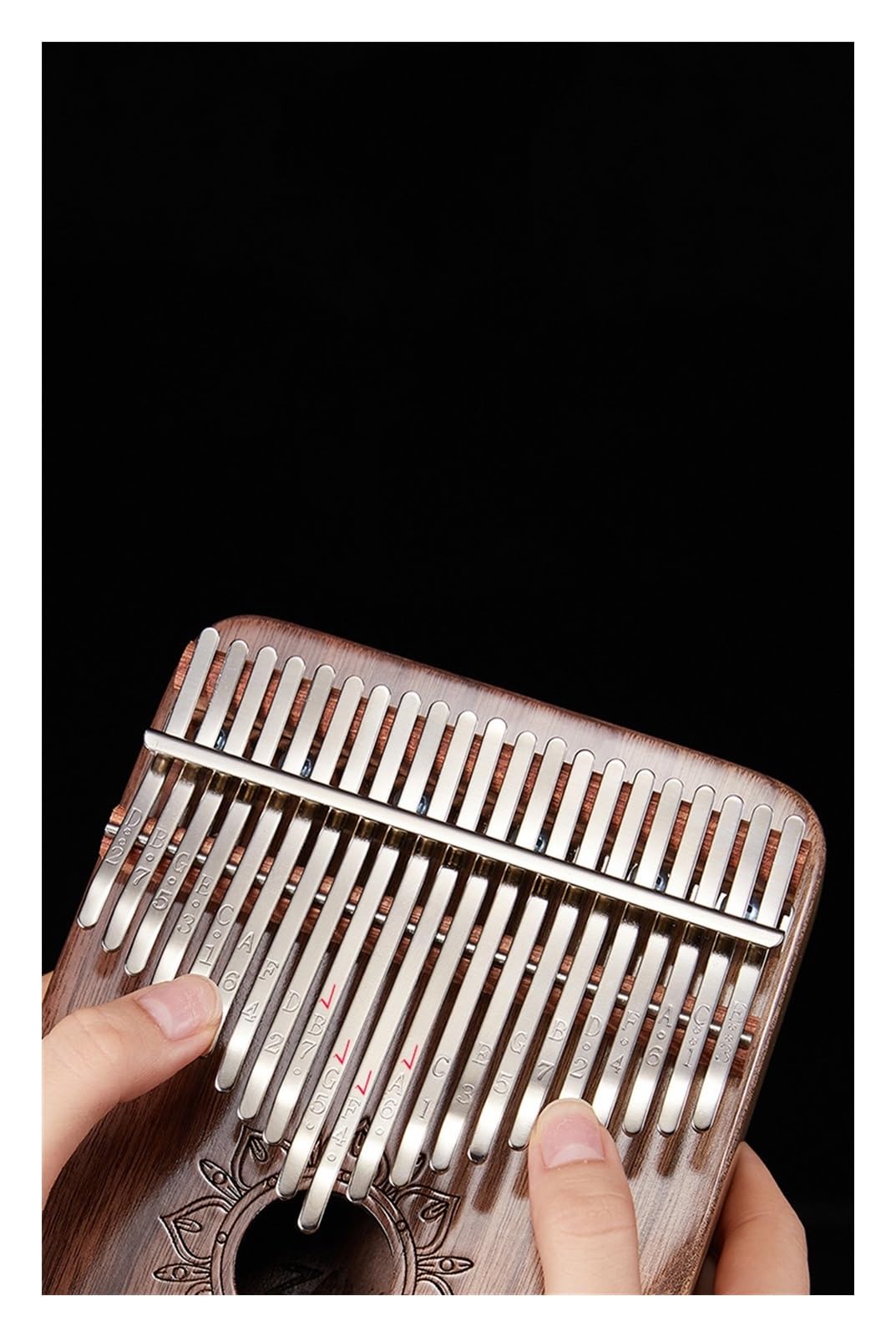 Anfänger Kalimba 21-Ton-Daumenklavier Kalimba U-förmiges Kalimba21-Ton-Fingerklavier tragbares Musikinstrument