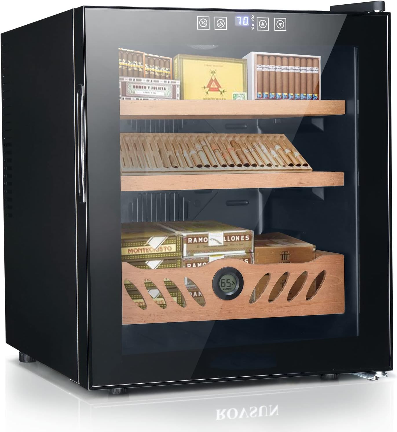 Buy Bonnlo 50L Electric Cooler Humidor, 300 Counts Capacity, with