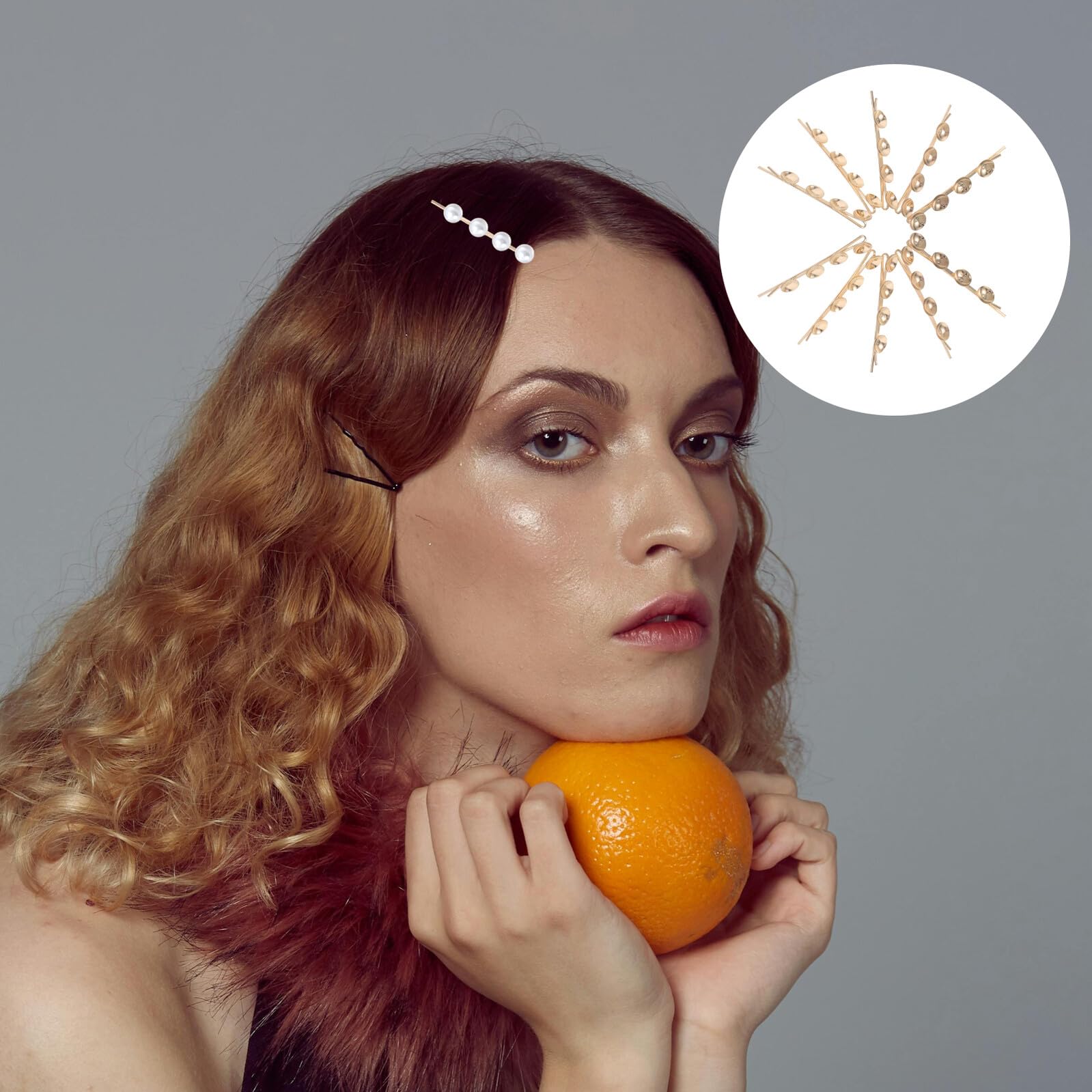 Housoutil 100 Stück Metall Haarklemmen aus Eisen in Elegantem Runddesign mit Fester Fixierung für Vielseitige Frisuren bei Alltag und Festlichen Anlässen