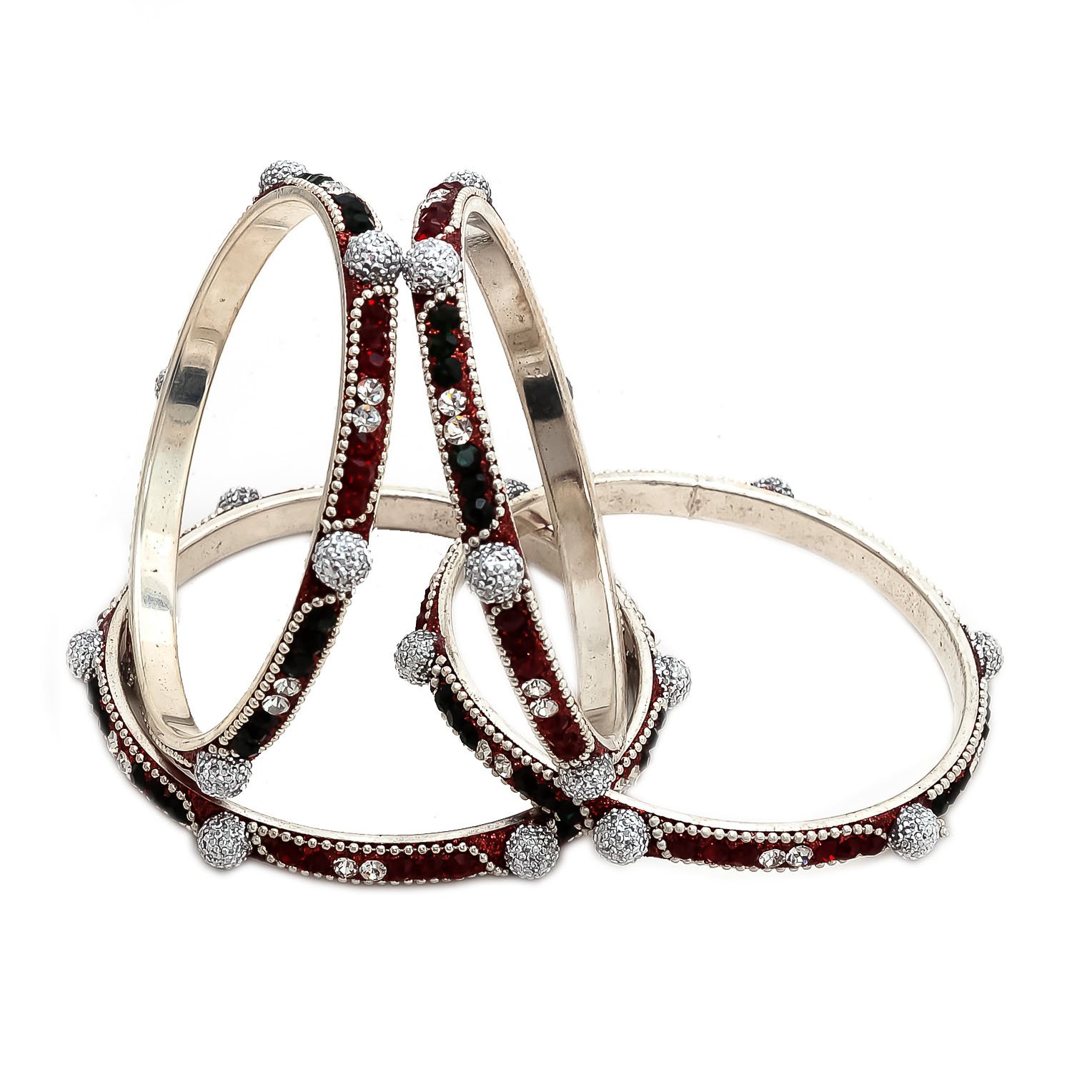 Buy Kalaai Rajasthani Traditional Lac Bangle Set (Pack of 4) Online at