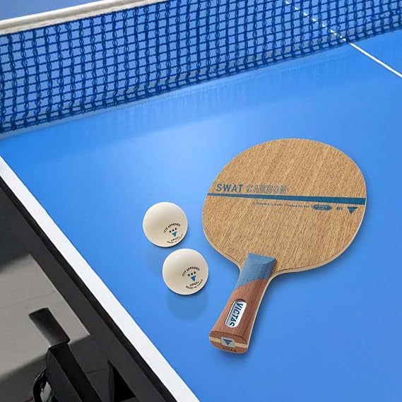 VICTAS SWAT CARBON Table Tennis Racket for Attack Carbon Single Item/Rubber Set