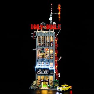Nitemode Light Kit for LEGO Daily Bugle 76178 Set, Lights Only | Full-Function Remote Access, Multi-Zone Lighting & Multiple Effects for Night Display & Gifting (Model Not Included)
