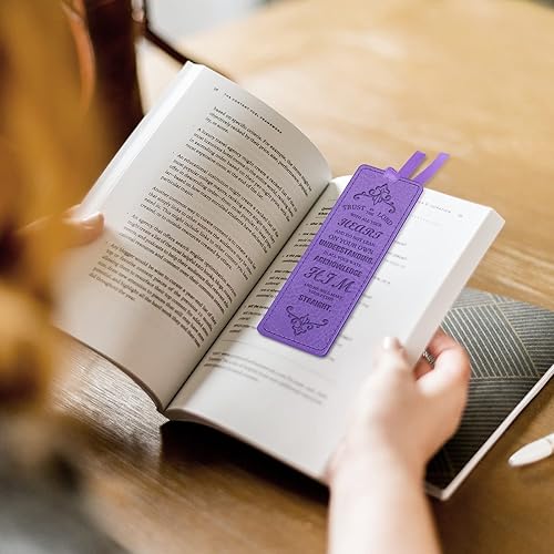 Miniatura 9 de FINPAC Marcadores de cuero para la Biblia, marcadores religiosos veganos, marcadores de versículos de la Biblia, regalos de iglesia para mujeres y