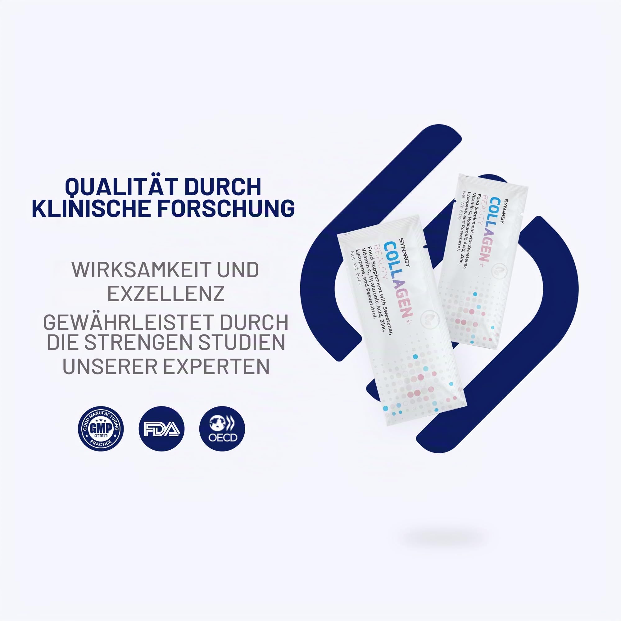 Synergy Worldwide Collagen+ Beauty 180g | 5000mg Meereskollagen | Hyaluronsäure, Resveratrol, Vitamin C & Zink | Für Haut, Haare, Nägel & Gelenke | 30 Portionen