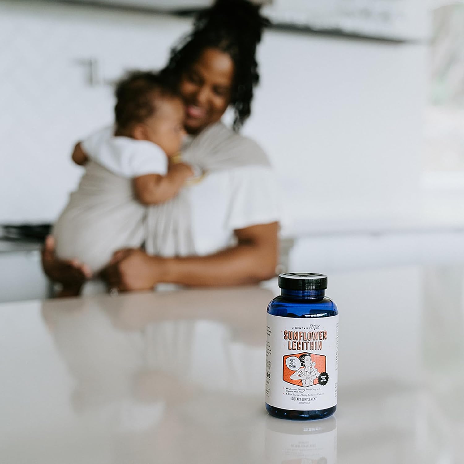 Legendairy Milk Sunflower Lecithin 1200mg, Lactation Support, Sunflower Lecithin Supplement for Clogged Milk Ducts, Made in USA, 200 Softgels - Image 5