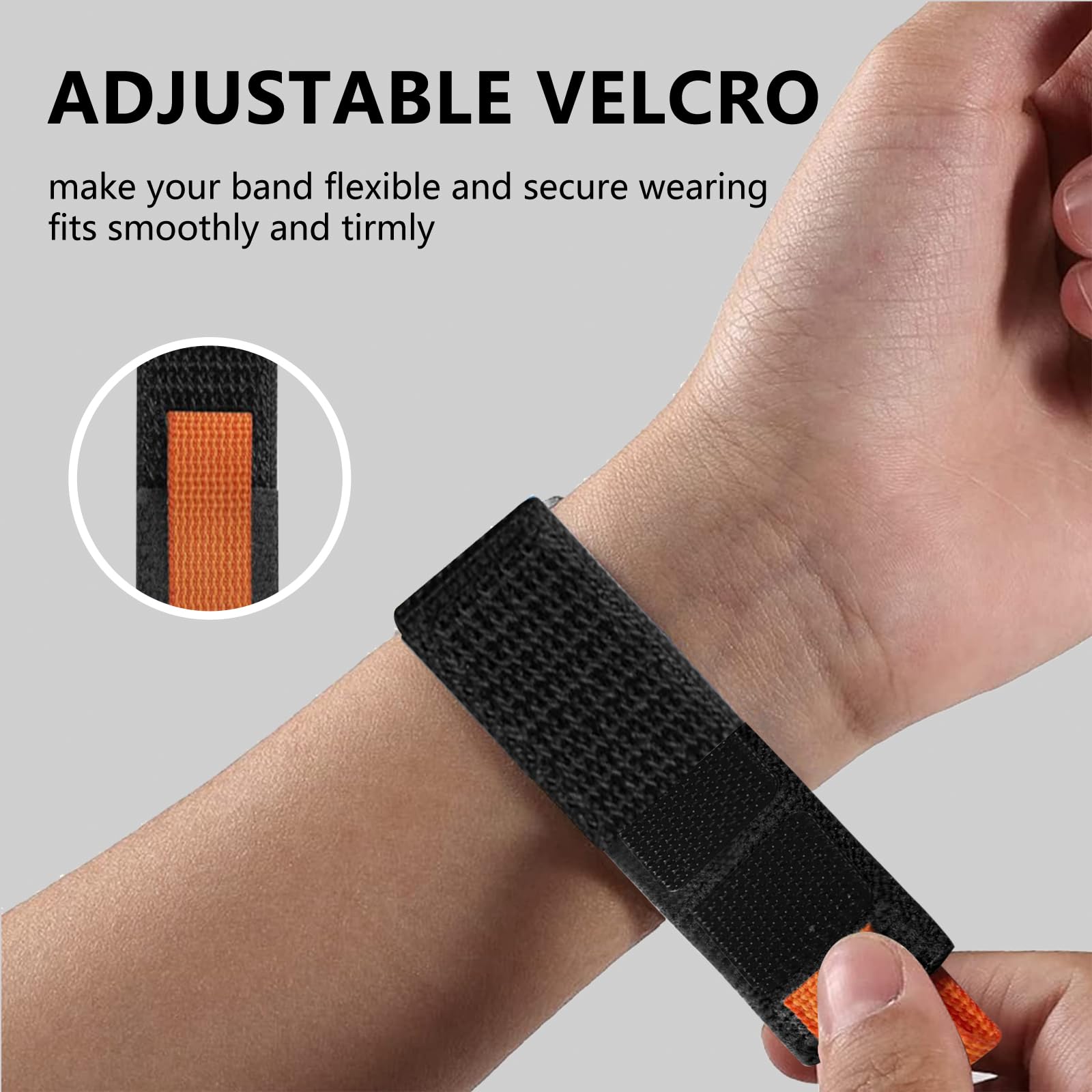 Cinturino Nylon Per Fitbit Versa 4/3, Sense 2/1 - Regolabile, Elastico, Sportivo, Unisex - Foto 8