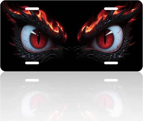 Placa de matrícula personalizada decorativa de aluminio, cubierta de etiqueta de tocador con 4 agujeros, accesorio de decoración de automóvil