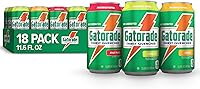 Gatorade Thirst Quencher Variety Pack: 18 Cans Lemon Lime, Fruit Punch, Orange - Electrolyte Sports Drink for Hydration