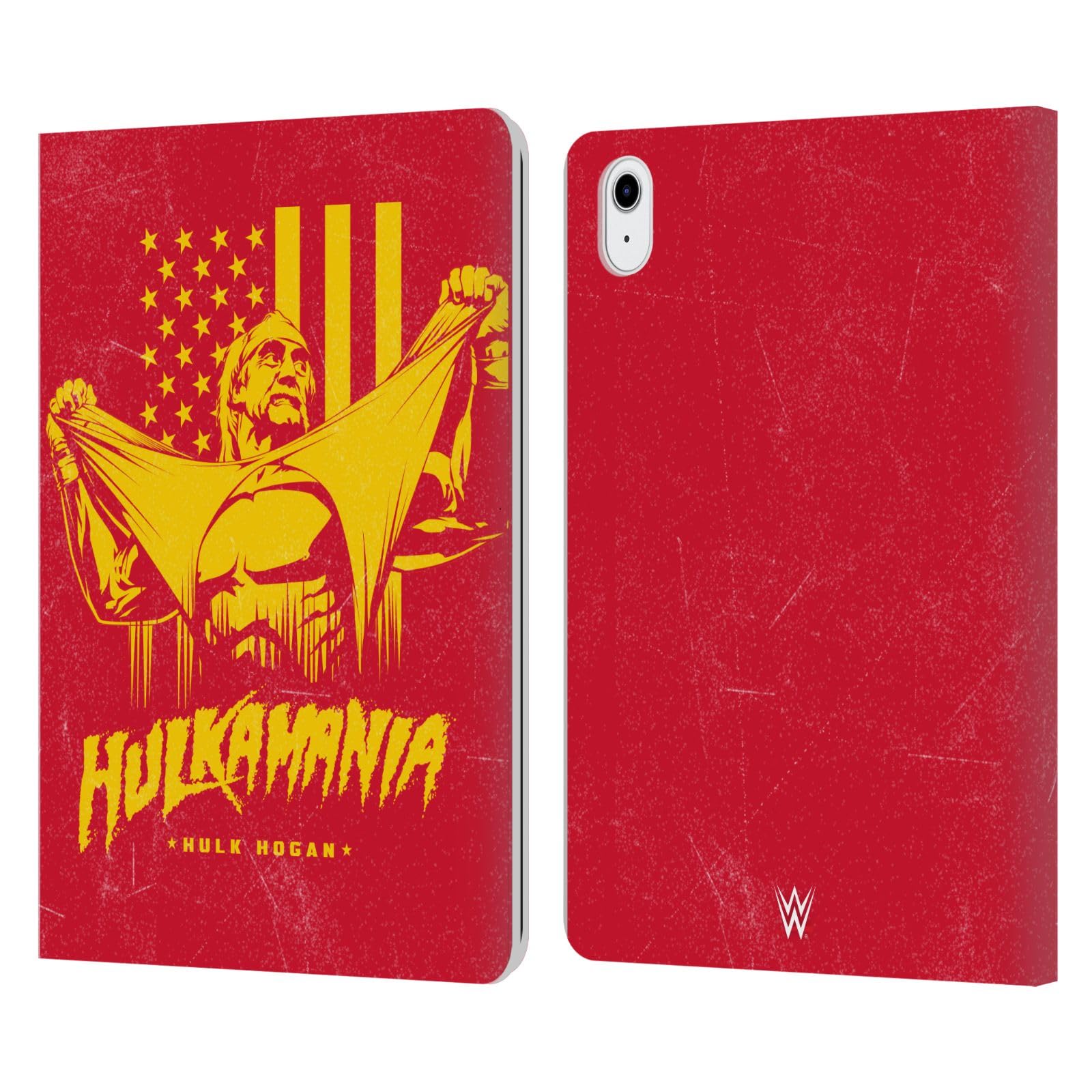 Officially Licensed WWE Hulkmania Hulk Hogan Leather Wallet Case Compatible with Apple iPad Air 11 2020/2022/2024/2025