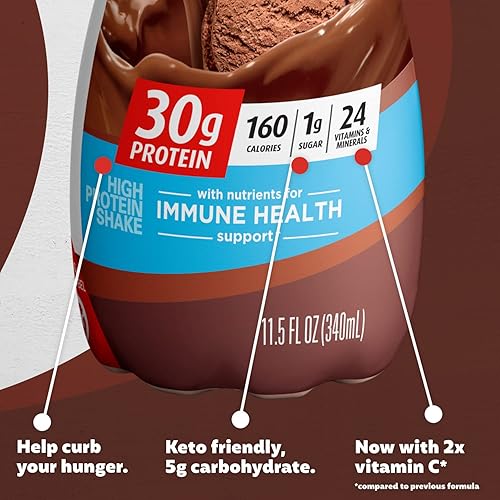 Miniatura 2 de Premier Protein Batido, chocolate, 1.06 oz de proteína, 0.04 oz de azúcar, 24 vitaminas y minerales, nutrientes para apoyar la salud inmunológica,