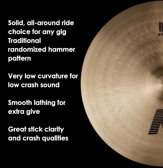 Zildjian K' Ride 22, Traditional Finish - Ride Cymbal