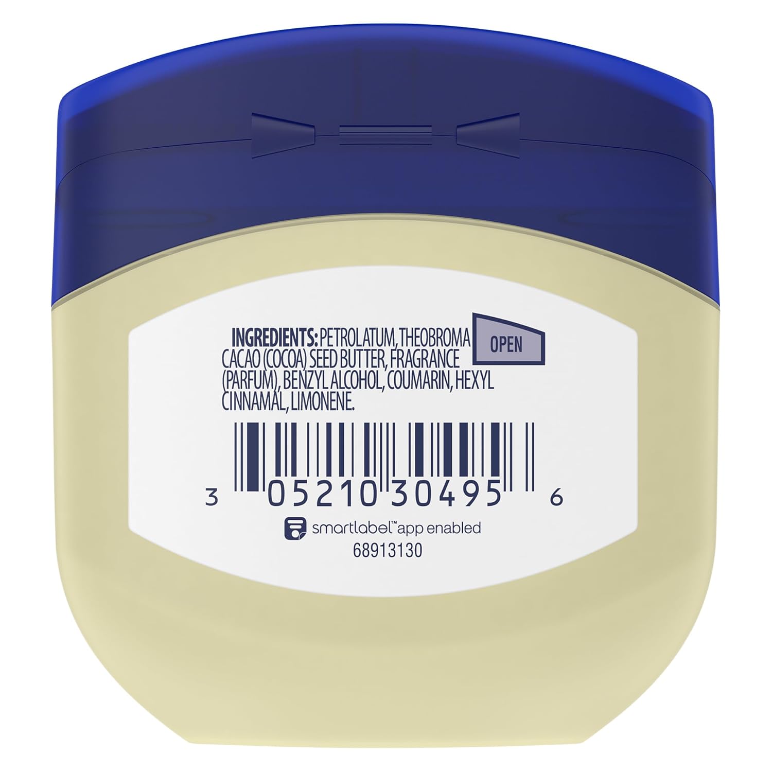 Vaseline Cocoa Butter Healing Jelly Travel-Size 12-Pack – Rich Moisturizing Ointment, Skin Protectant for Soothing Cracked, Dry Skin, 1.75 Oz Ea