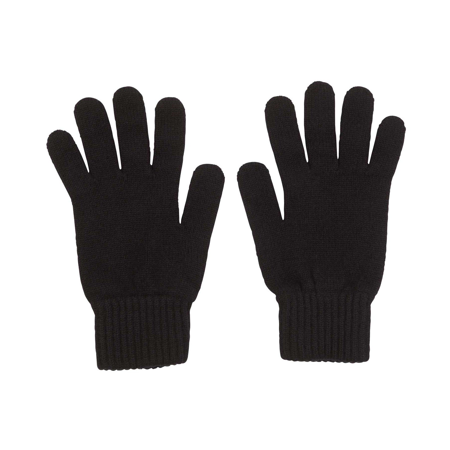 Jasmine Silk Men's Black 100% Cashmere Gloves Made In Scotland (Black)