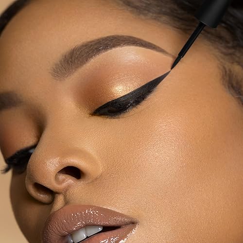 Miniatura 7 de Black Radiance Fine Line - Delineador líquido de ojos negro 012 onzas líquidas