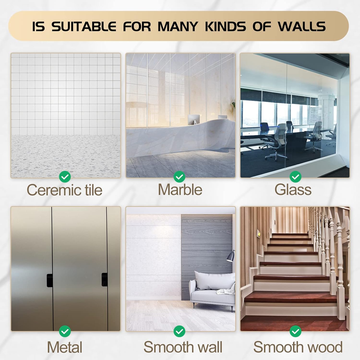 100Pcs Mirror Stickers Wall Removable & Waterproof Peel and Stick Backsplash for Kitchen Room Decor Aesthetic Ceiling Decorations Bedroom Bathroom Living Background Decor, Silver