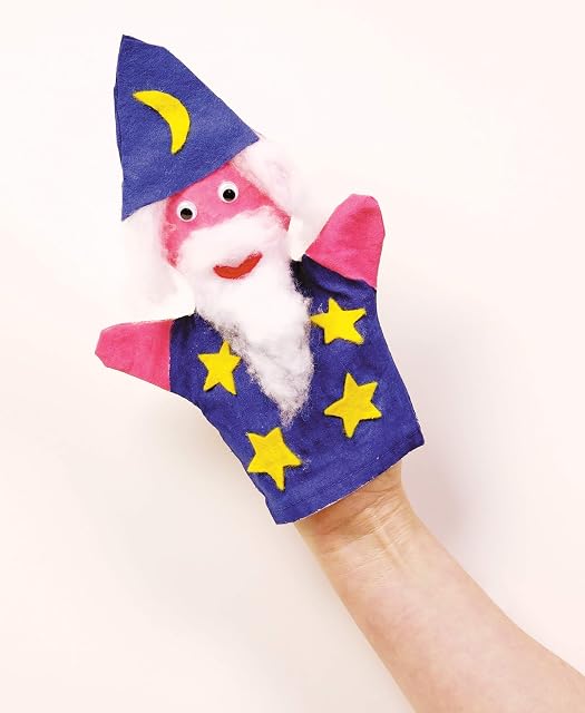 Foto 5 de 5 de Baker Ross Marionetas de mano de tela que los niños pueden pintar y decorar para teatros de marionetas (pack…