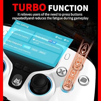 NBCP Wireless Controller for PC/Switch/PS3,Hall Effect Joystick & Trigger