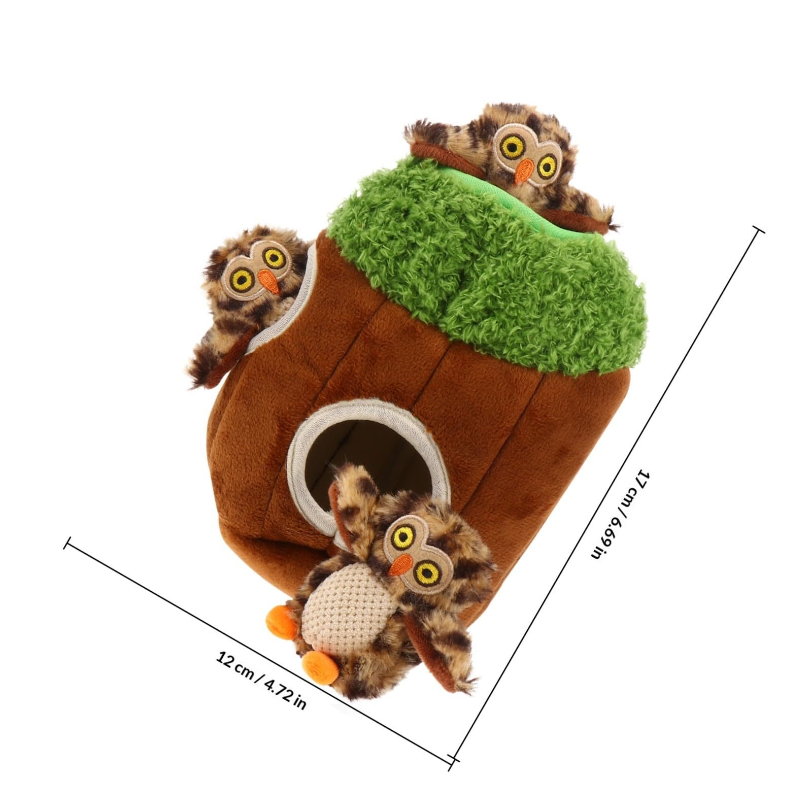 GALPADA Jouets en Peluche Interactifs Favorisant Le Développement Musculaire Mâchoire Mastication pour Chien d'animaux Lot de 4 Adaptés à L'activité Cache-Cache