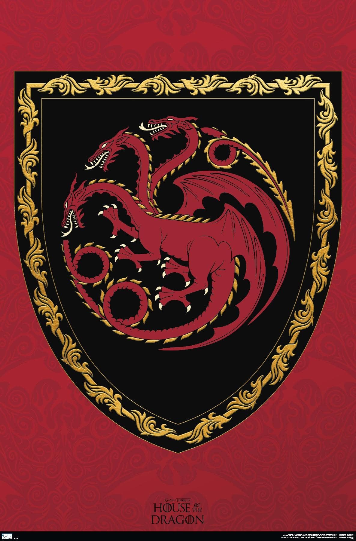 House of the Dragon - Shield Wall Poster, 34L" x 22.4W", Unframed Version