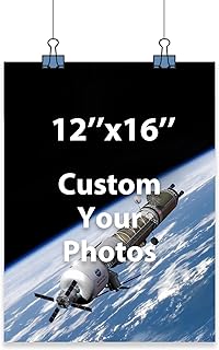 Unframed Custom Poster Prints, Upload Your Images/Photos, Personalized Pictures Customized Poster Printing (12L x 16W)