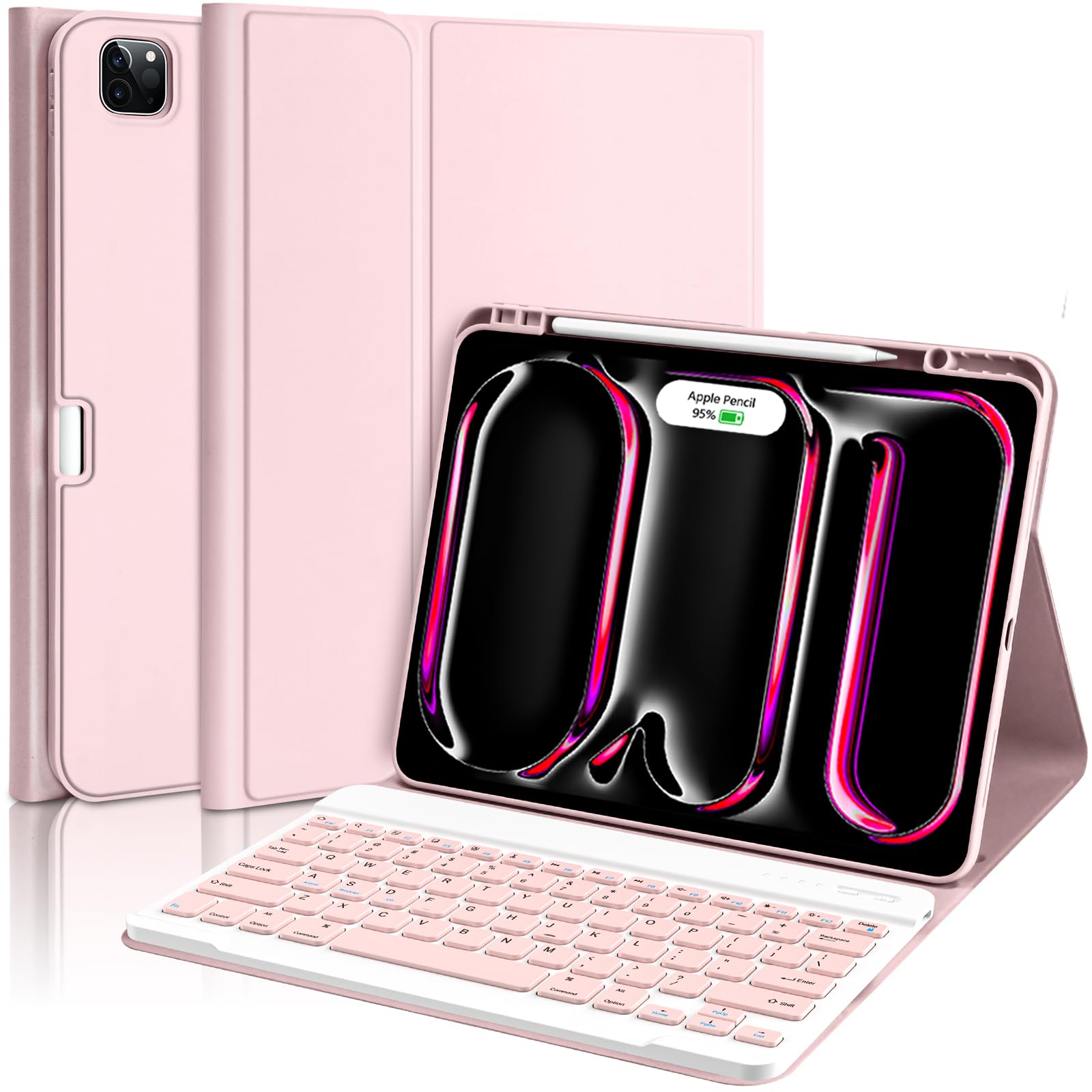 Amazon.com: aMZCaSE for iPad Pro 13 inch Case with Keyboard (M5/M4