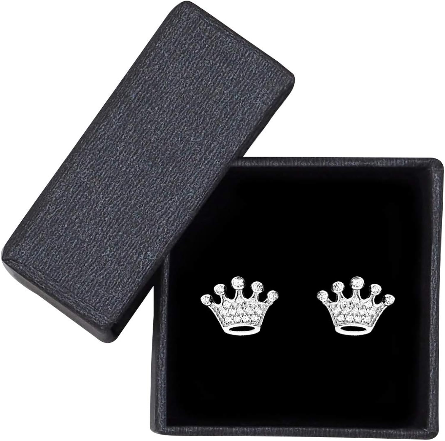 SOFIA MILANI - Women's Earrings 925 Silver - Crown Stud Earrings - 20237 - Image 3