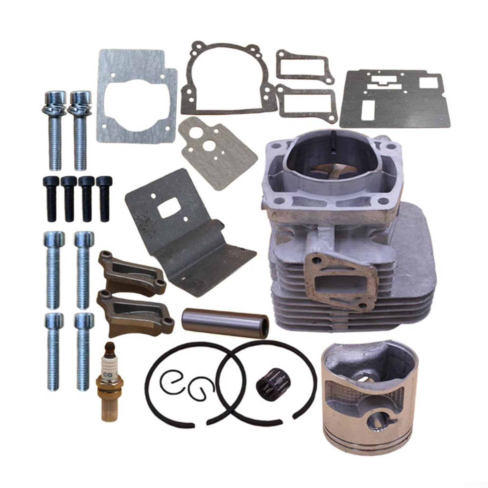 Cilindro para pistón Kit para RedMax EBZ8560 EBZ8560RH Pieza de soplador de hojas 599886701 Juego de repuesto de metal para mantenimiento de jardines Uso resistente