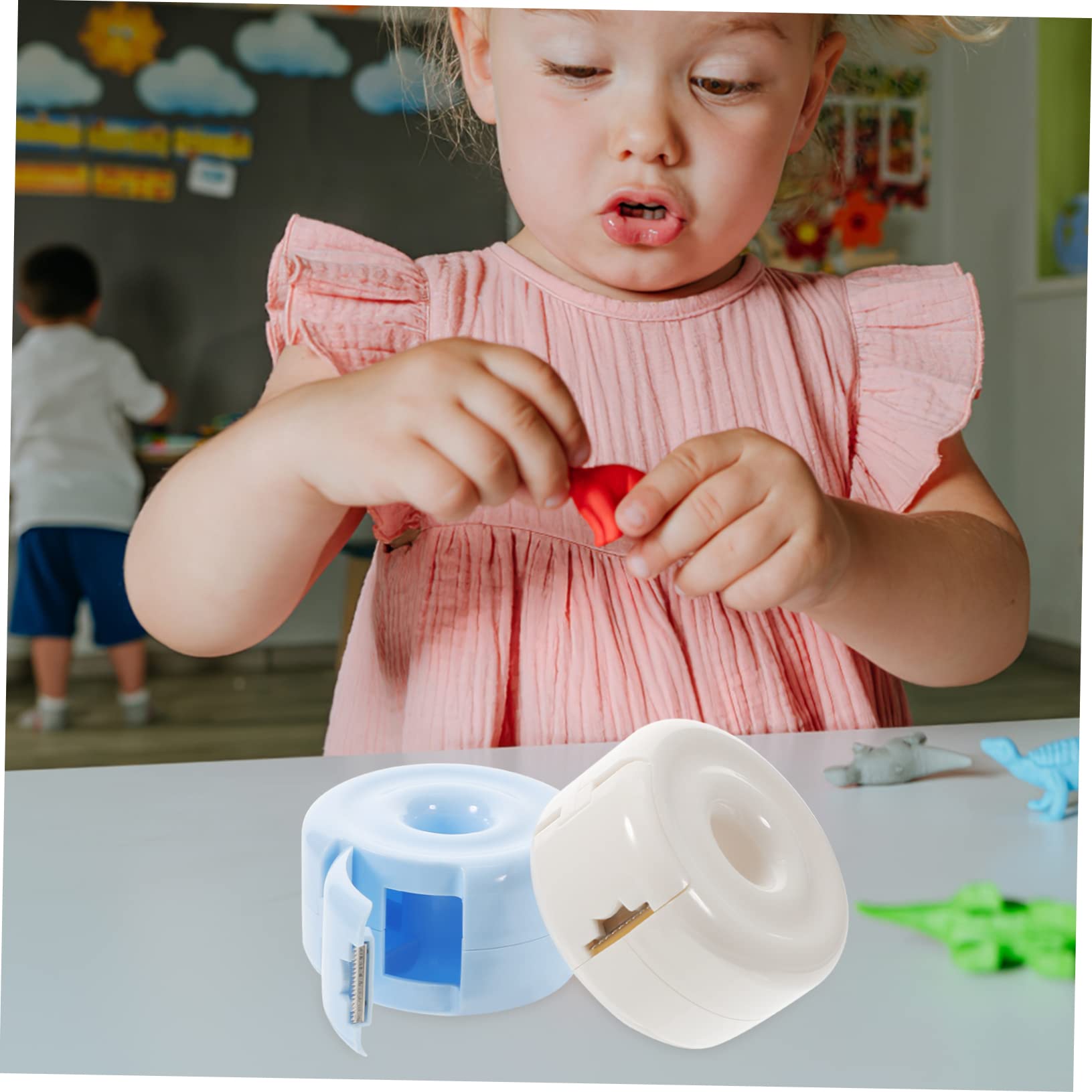4 Pz Porta Nastro Distributore Di Nastro Portatile Nastro Da Scrivania Simpatico Dispenser Per Nastro Adesivo Porta Nastro Adesivo Mini Forniture Per Ufficio Abs