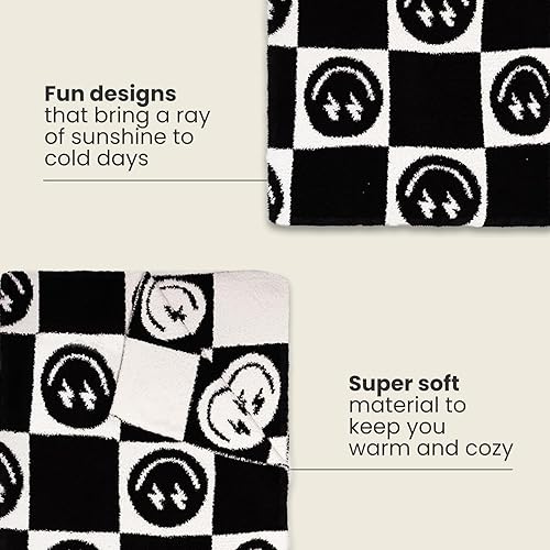 Miniatura 4 de Living Royal Mantas  Manta acogedora y cómoda de microfibra 100% poliéster con diseños lindos, divertidos y únicos, mantas súper suaves, cálidas,