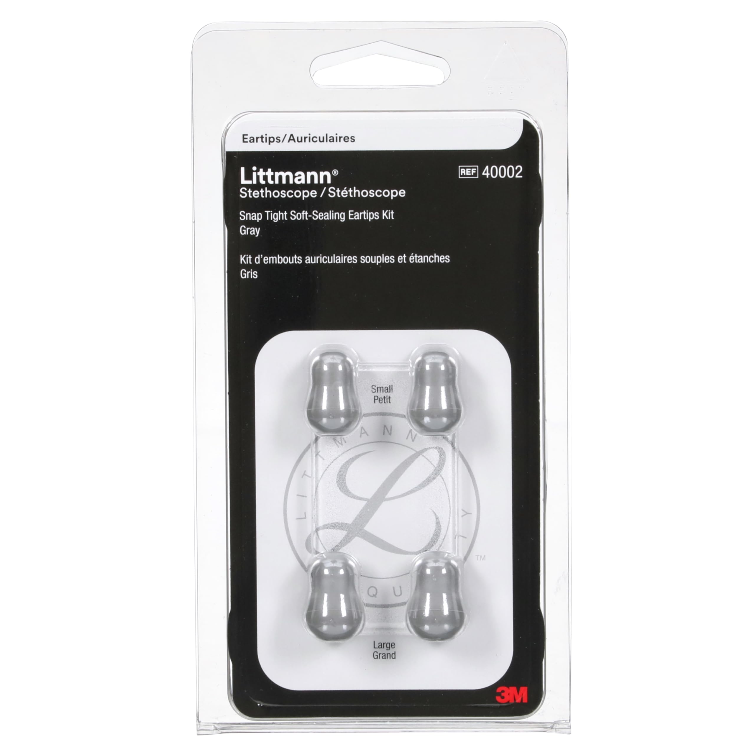3M Littmann Stethoscope Spare Parts Kit, Snap Tight Soft-Sealing Eartips, gray, Large and Small 40001 (B01ENFONGE) Amazon Price History, Amazon Price Tracker