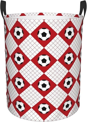 AFHYZY Cesta de lavandería plegable grande con asas, cesta de almacenamiento redonda de fácil transporte, canasta de ropa sucia, cesta de manta para