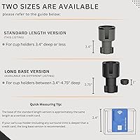 Vista 6 de Adaptador de expansor para vaso de coche (ajustable) – Sostiene Hydro Flask, Yeti, Nalgene, grande 32/40 oz. Botellas & Bebidas Grandes - Gris