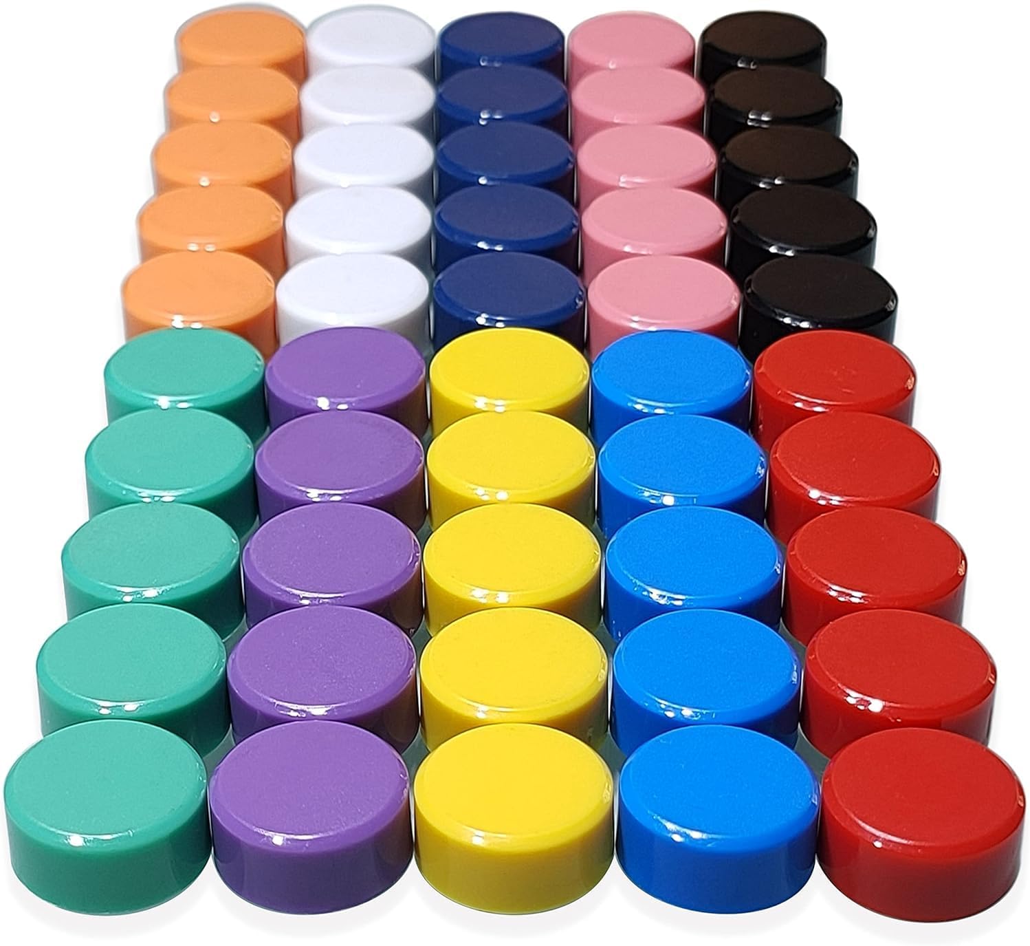 100 PCS 10 Colors Fridge Magnets,Round Magnets for Whiteboard, Cute Small Magnet, Mini Refrigerator Magnets Whiteboard Magnets Colorful Locker for Home Classroom Teachers Offices image 5