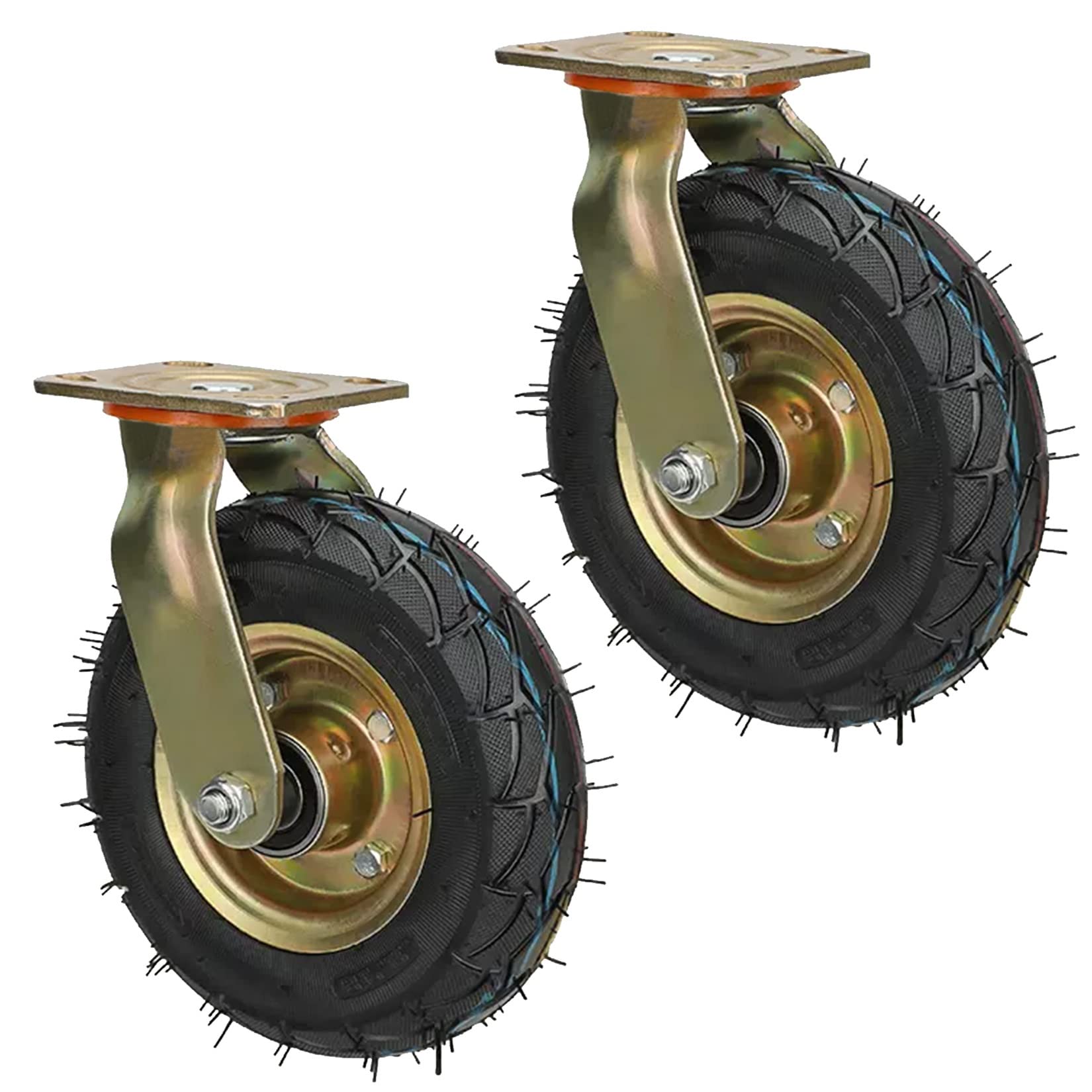 Roulettes pivotantes pour chariot de jardin et établi mobile de garage