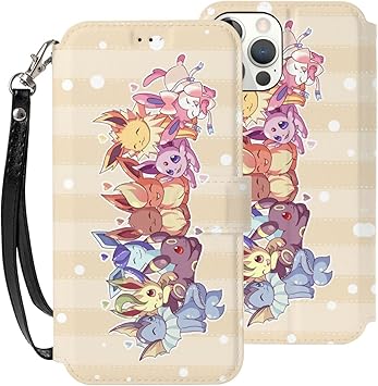 Amazon Co Jp イーブイ スマホケース 手帳型 Iphone12ケース 12miniケース Iphone12proケース Iphone12promaxケース Puレザー 軽量 Tpu素材 耐衝撃 ストラップ付き カード収納 スタンド機能 Iphone12用ケース カードケース カバー 財布型 Iphone12mini Electronics