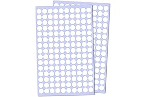 3000 Pack 0.375 Round Colored Dot Stickers Circle Labels White