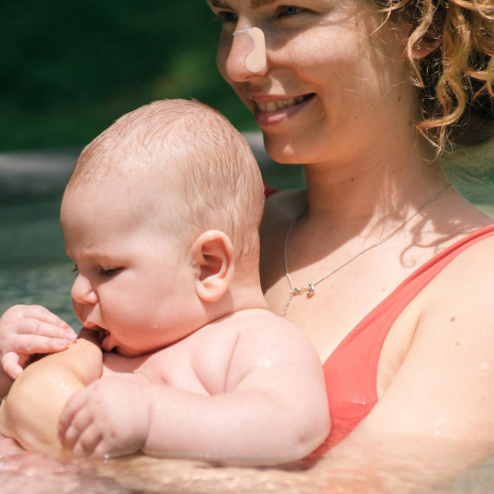 Toyvian Nasello da Nuoto Tappo per Il Naso da Nuoto Nasale Clip del Naso di Nuoto Tipo Filo Portanaso per Il Nuoto Tappi per Il Naso da Nuoto per Adulti Beige