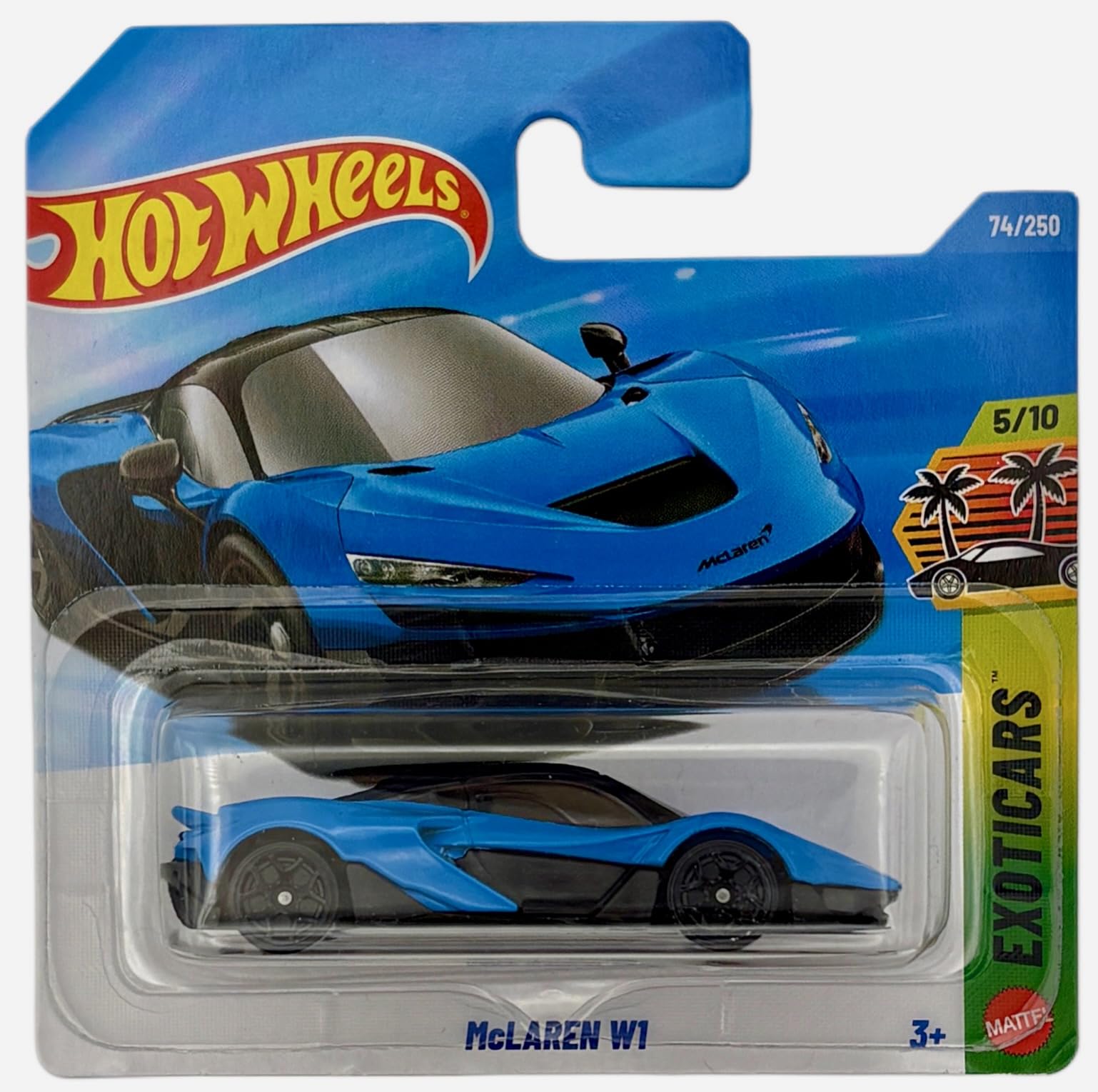 Hot Wheels - McLAREN W1 - JJJ39 - Exoticars 5/10 - Short Card