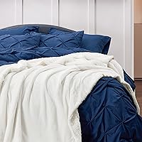 Vista 20 de Bedsure Manta de tamaño King de vellón sherpa para la cama, gruesa y cálida para el invierno, suave y mullida, grande, color lino, 108 x 90 pulgadas