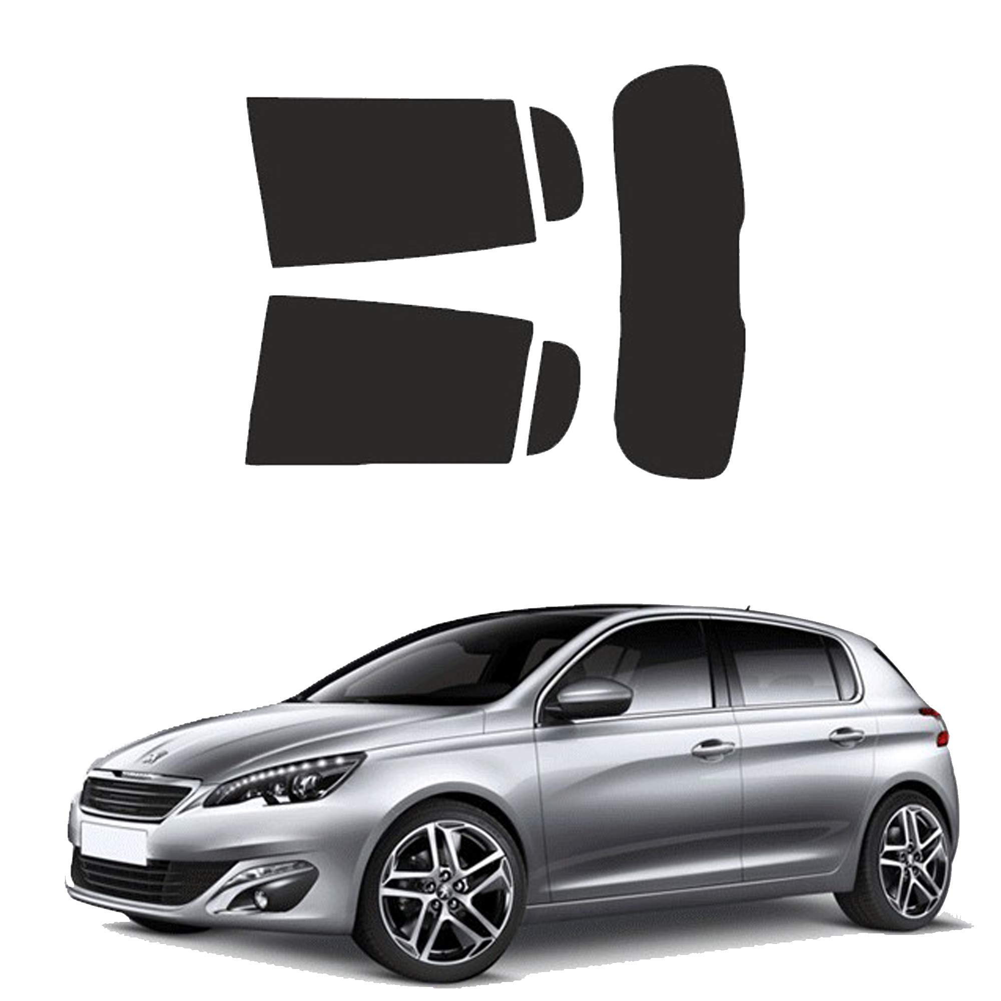 Lollomoto Pellicole Oscuramento Vetri Posteriori Compatibile con Peugeot 308 dal 2014 ad Oggi - 35%