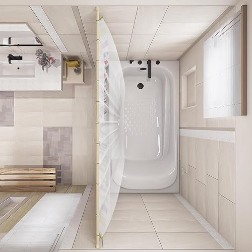 Miniatura 3 de Design House 564179 Barra de ducha clásica ajustable de 36 a 63 pulgadas para hueso de baño