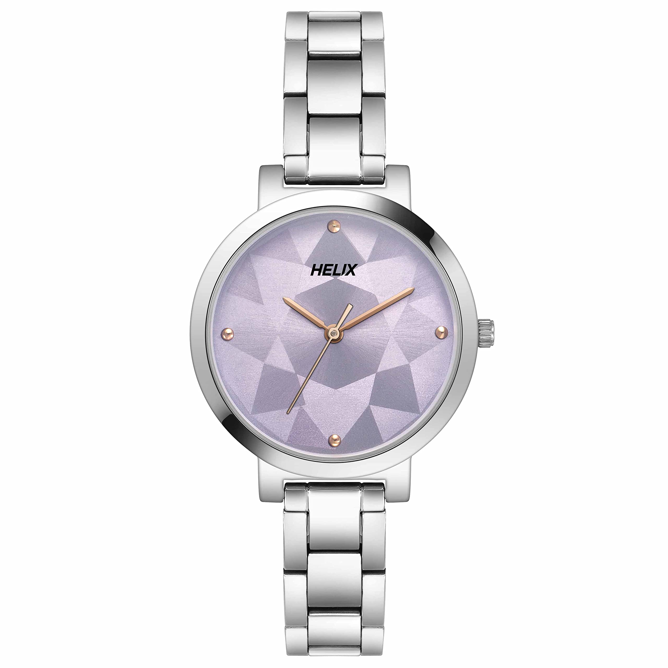 Helix by Timex Purple Round Analog Watches for Women | Quartz Movement Stainless Steel Bracelet Ladies Watches | Upto 30 m Water Resistance with Foldover Clasp Closure | Gift for Women TW041HL23 (B0C33VG4W2) Amazon Price History, Amazon Price Tracker