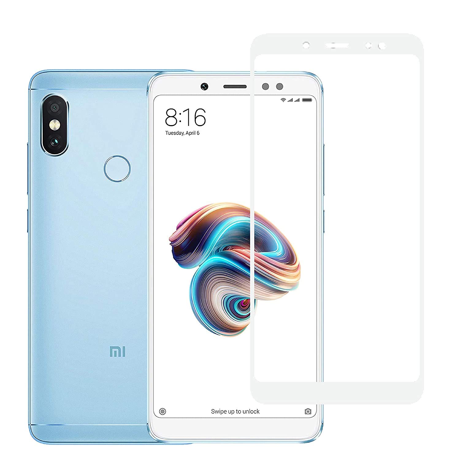 NRSON® Tempered Glass Screen Protector Compatible for Redmi-MI Note 5 PRO White (Except Edge to Edge) and Free Complete Easy Installation kit [ 6D-11D Pack of 1] (B091TS3TY7) Amazon Price History, Amazon Price Tracker