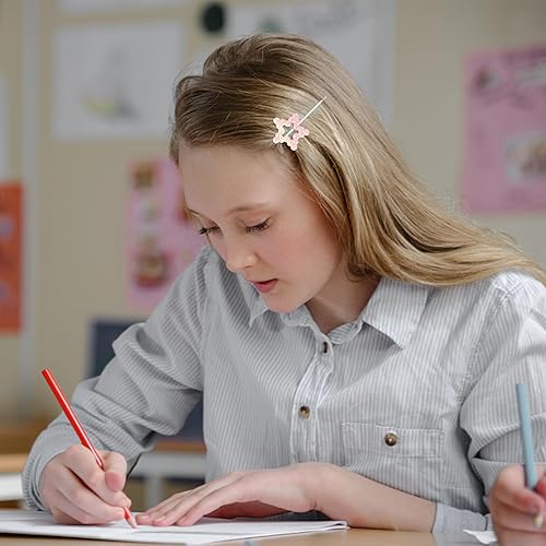 Miniatura 5 de 200 piezas espaciador de cuentas para el cabello, cuentas de estrella, gemas en forma de accesorios de imitación artesanal, estuche suelto,