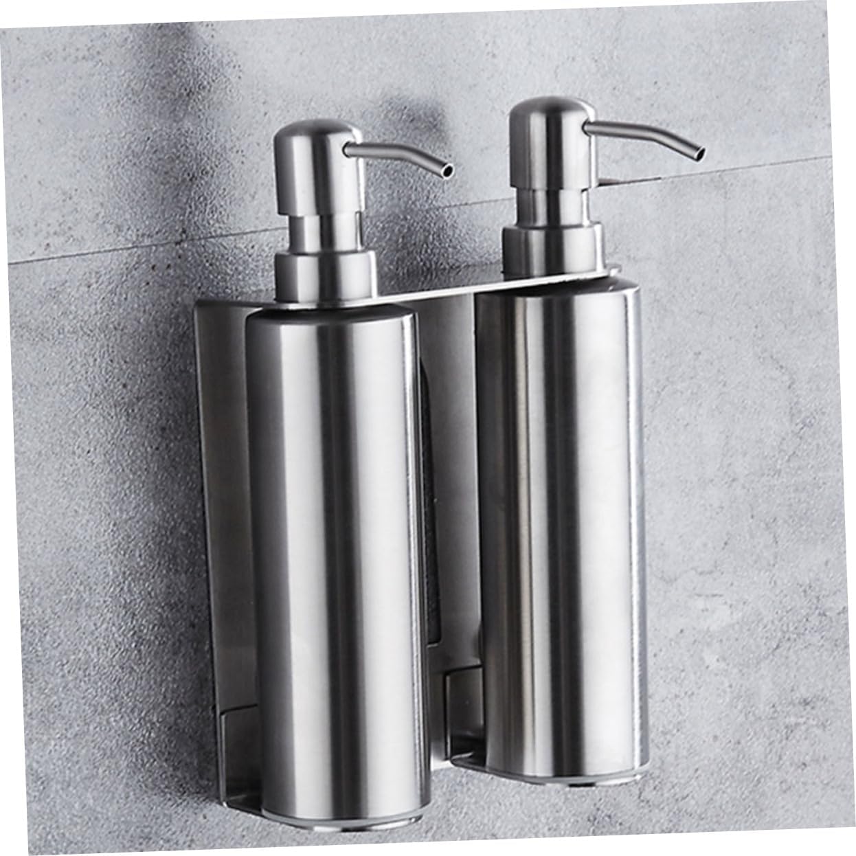 Eco-Friendly Wall-Mounted Soap Dispenser Stainless Steel Liquid Soap Holder for Hotel Home Public Bathroom Shampoo Lotion Pump